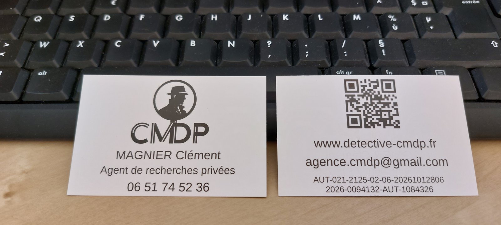Nouvelles cartes de visite de l'agence CMDP