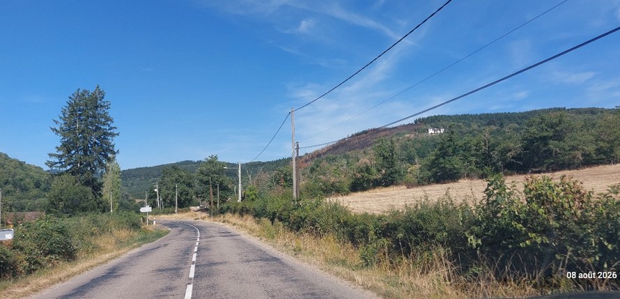 Paysage du Morvan photographié lors d'une mission près d'Autun